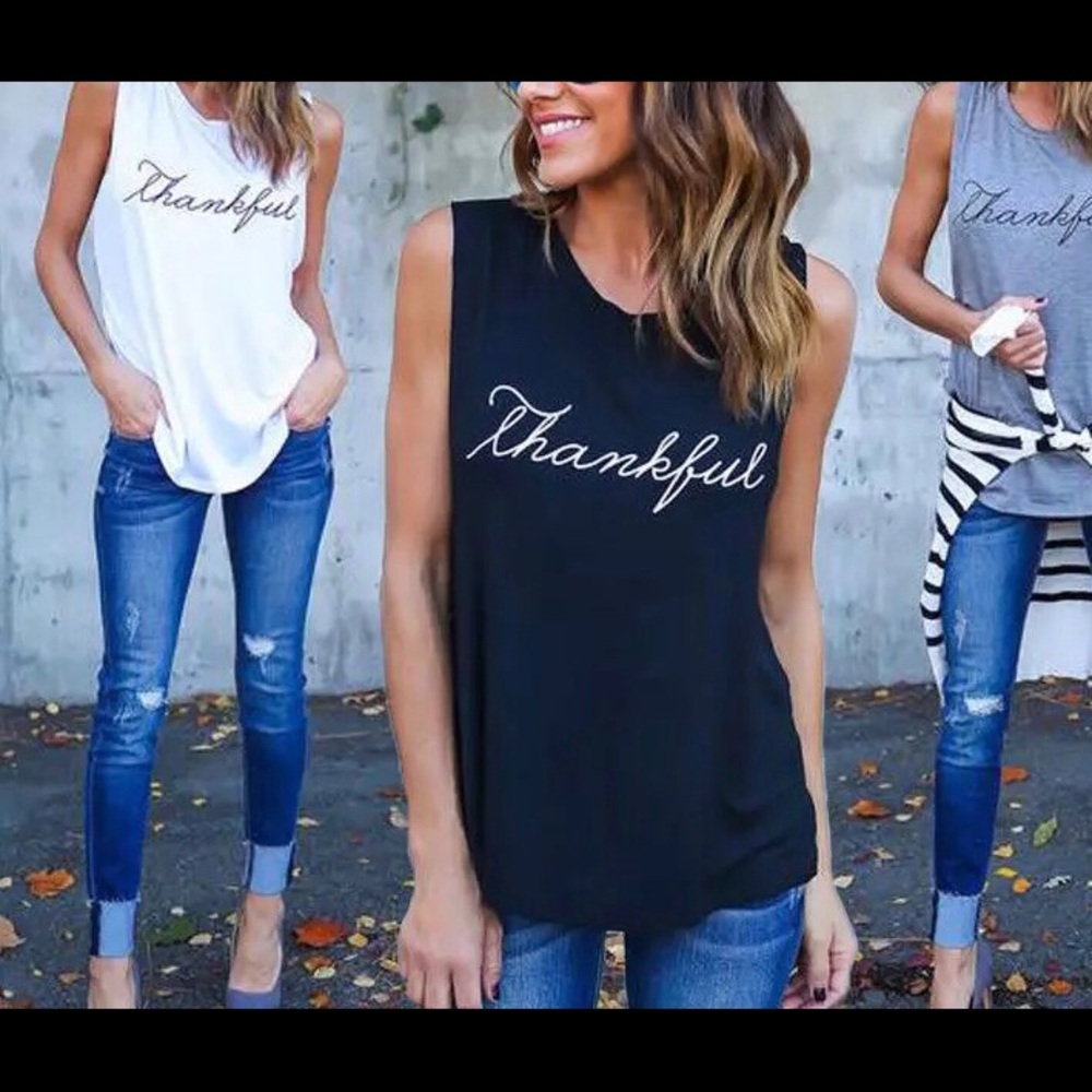❤️Thankful Sleeveless Tee❤️